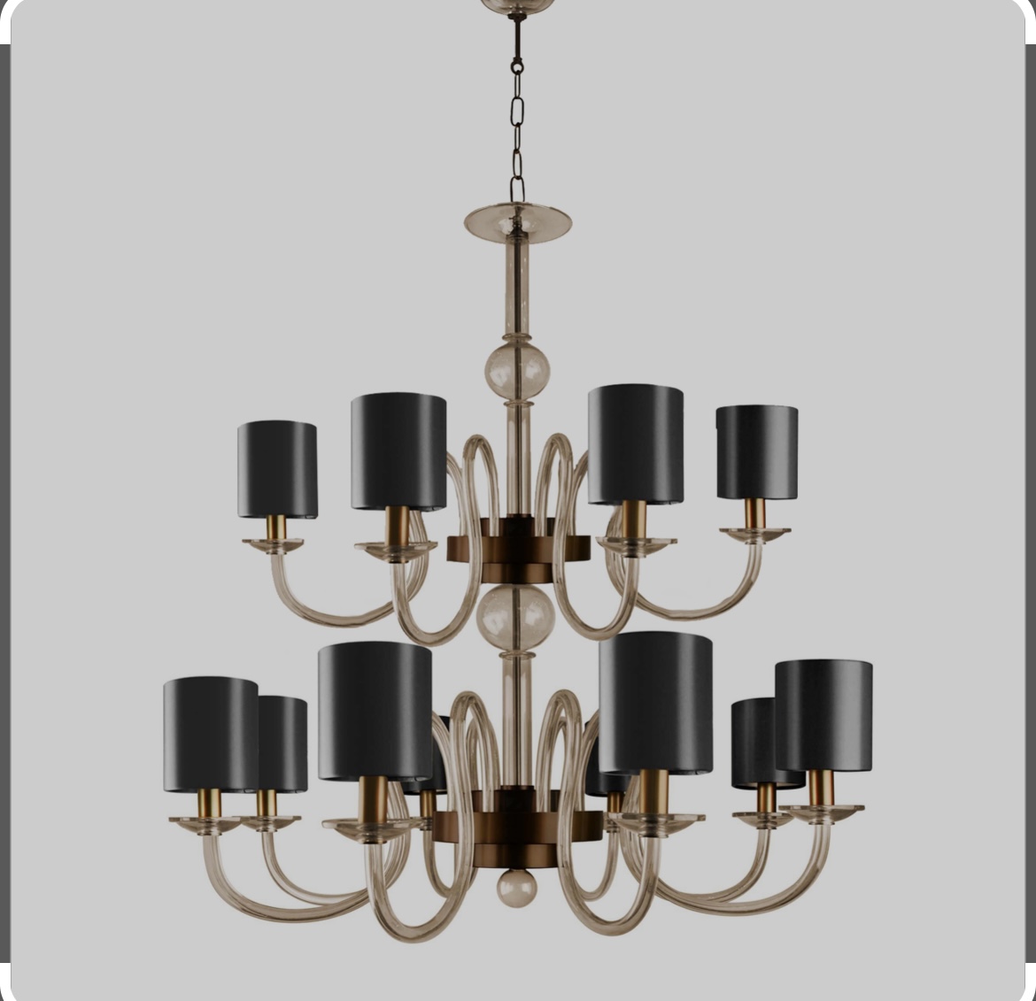 A 'Cole' chandelier by Villaverde